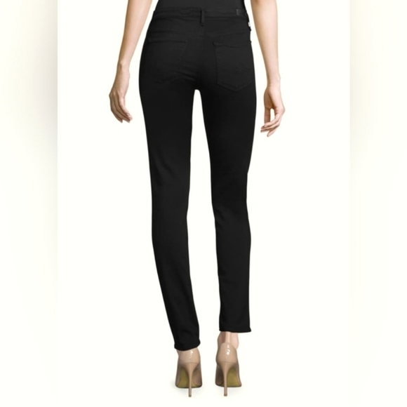 AG Adriano Goldschmied The Prima Black Jeans Mid Rise Cigarette Size 25R - Picture 3 of 14